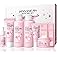 Skin Care Set for Women & Teens – 7PCS Floral Beauty Kit with Cleanser, Toner, Serum, Eye Cream, Face Cream – Hydrating & Moi