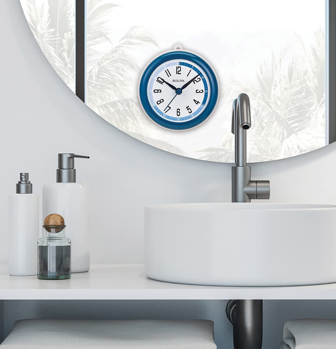 Bulova Reloj Modelo C4882 Shower Mate, pequeño, Azul y Blanco