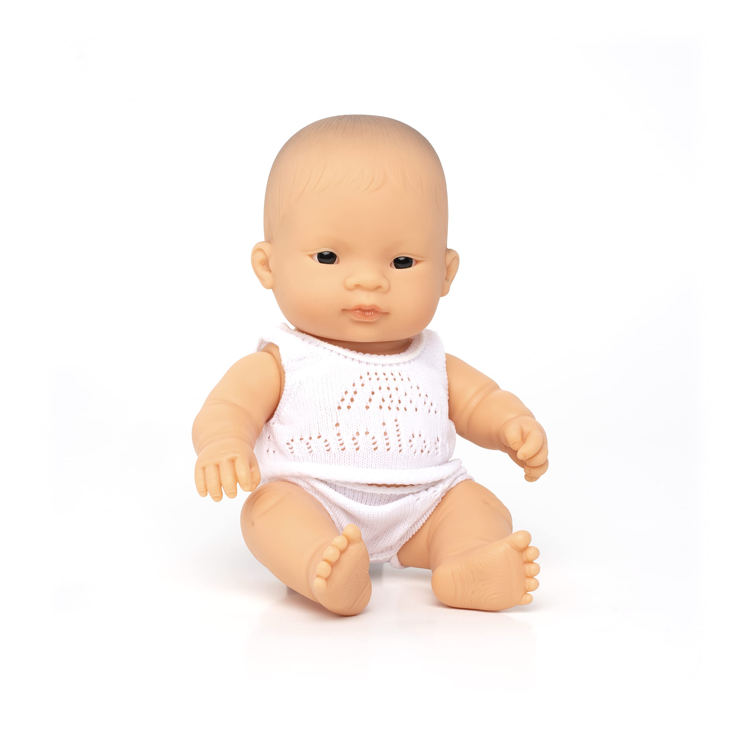 Miniland 31126 Baby Doll Asian Girl Small, Multi-Color