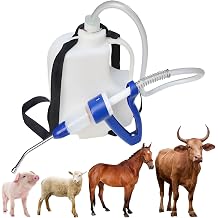 30ML Veterinary Medicine Device, Continuous Drench Gun Adjustable Dosing Device Veterinary Medicine Dispenser Husbandry Autonomous Feeding Tool, for Goose Pig Bull Sheep Poultry