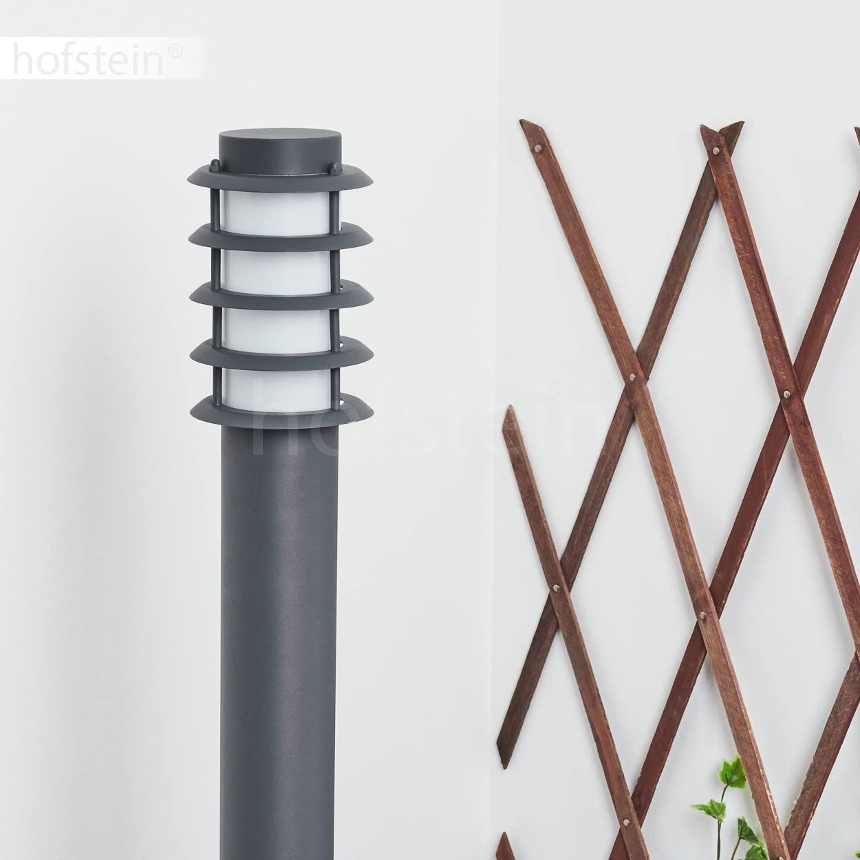 Zewnętrzna oprawa drogowa Tunes z 2 gniazdami, oprawa na bazie metalu/tworzywa sztucznego w kolorze antracytowym/białym, oprawa drogowa 110cm, lampa ogrodowa, E27, IP44, bez żarówek