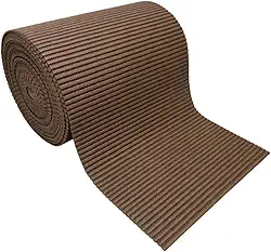 Passadeira Antiderrapante Cozinha 2 M X 65 Cm - Emborrachado (Marrom 65 cm)