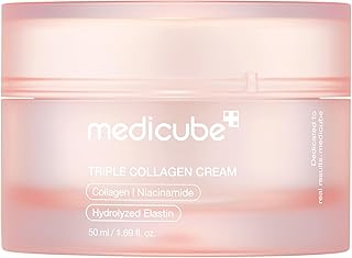 Medicube Triple Collagen Cream - Hydrating & Firming Moisturizer with Hyaluronic Acid, Premium Elastin, Shea Butter - Wrin...