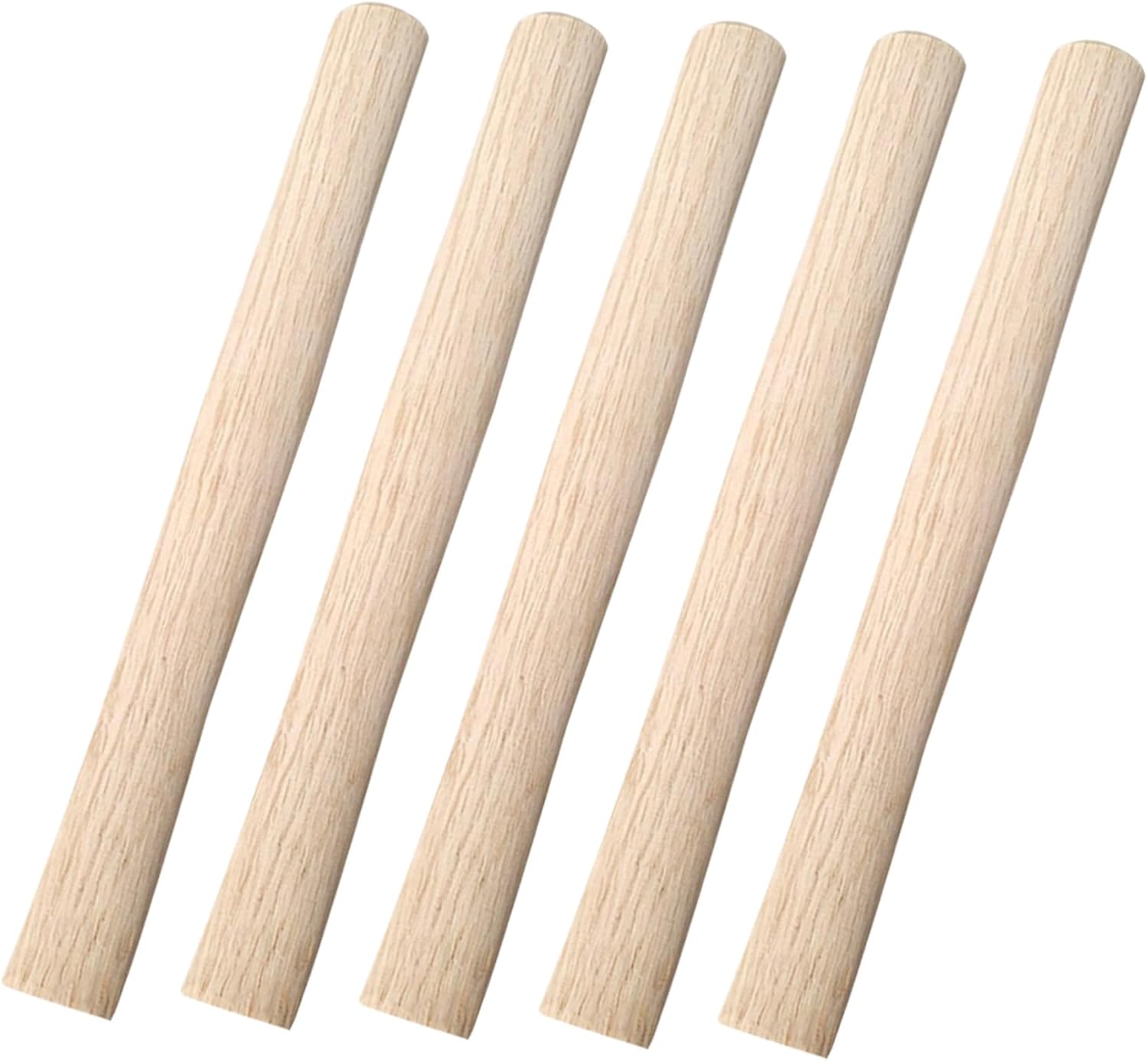 Holibanna 5pcs Wooden Hammer Handle Replacement for Miners Hammer Ergonomic Sledge Grip Wood Handles Durable Natural Coating Suitable for Garden Tools Hand Tool Accessories 5PCS