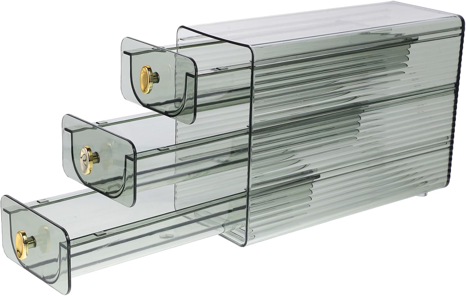 Household Refrigerator Dispenser Food-grade Rolling Container for Fridge Stackable Design Space-saving Kitchen Storage