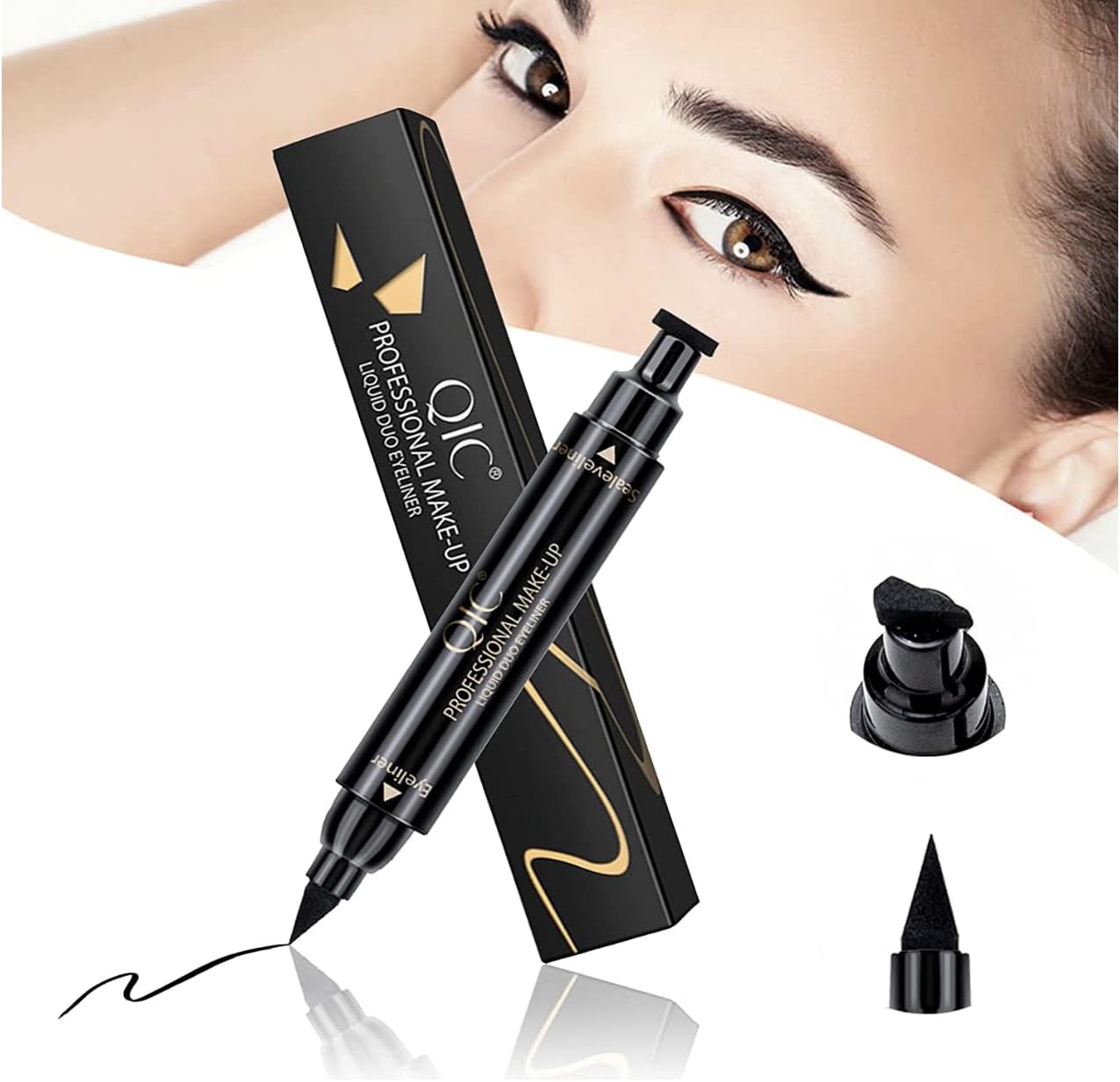 Winged Eyeliner Stamp, Eyeliner Liquid Liner, Black Eyeliner Waterproof