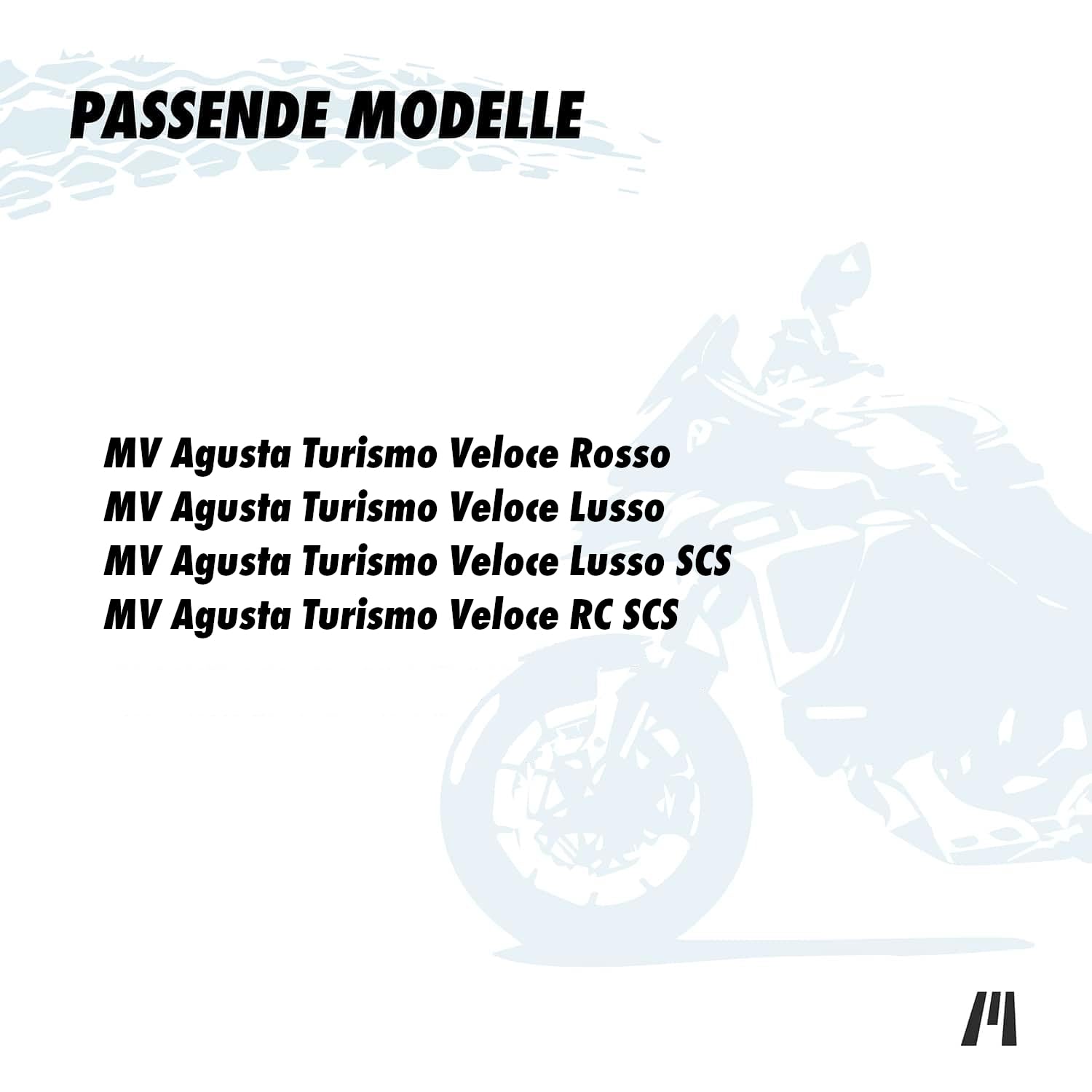 GETMORE Parts Tasche interne per MV Agusta Turismo Veloce – adatte per Rosso, Lusso, SCS, RC SCS – Set di 2 valigie laterali – su misura e robusto – pratiche borse per valigia per viaggi in moto