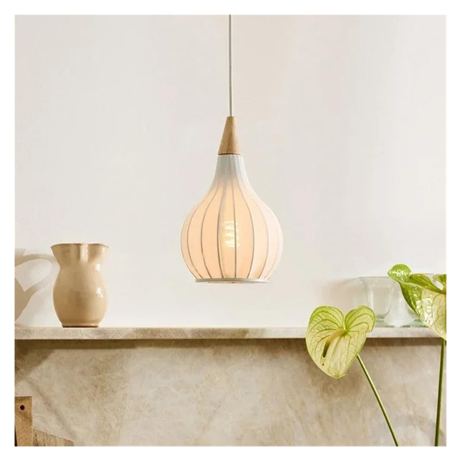 ITOSUI Modern Japanese Style Cloth Pendant Lamps Bar Ceiling Chandeliers Lighting Bedroom Lights Fixtures,Eye-catching