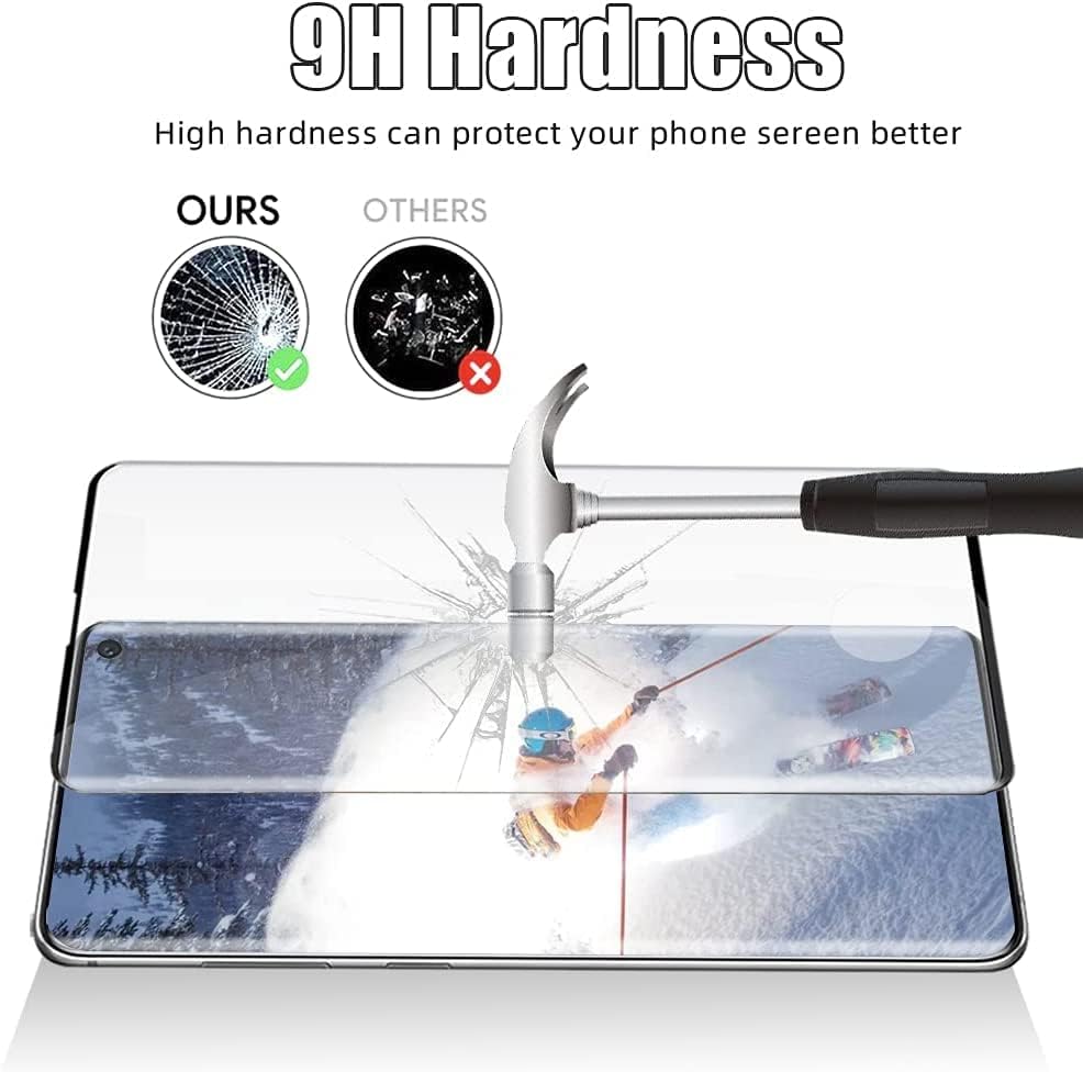 Miniatura 4 de AFSKU Paquete de 2+2 Protector de pantalla para Galaxy S10, protector de cámara, vidrio templado 9H, resistente a los arañazos, compatible con