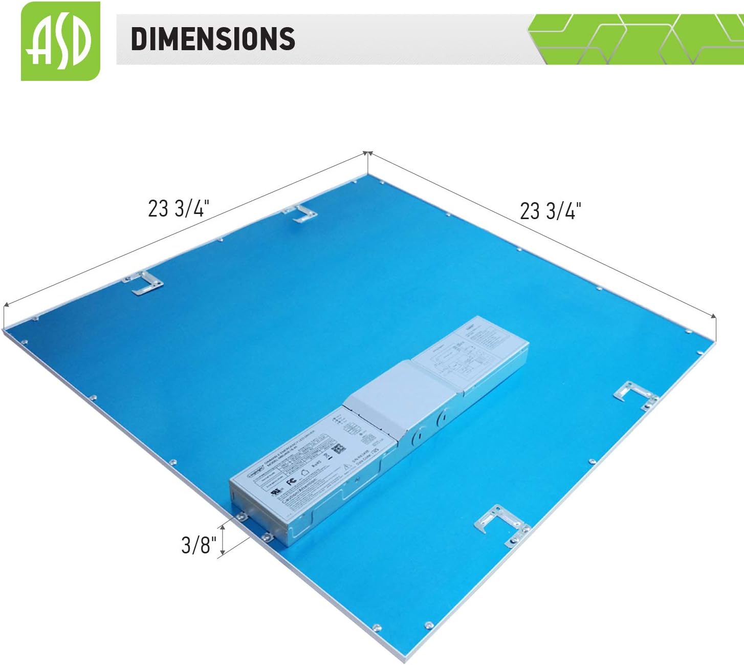 Bеѕt Dеаl ASD 2x2 LED Flat Panel Light 4000K (Bright White) with Emergency Battery 27W=70W Eq. 3085 Lm Dimmable Edge Lit Panel 120-277V Drop Ceiling Fixture Indoor Commercial cULus Listed DLC Certified, 2 Pack Uр Tо 60% оƒƒ ASD 2x2 LED Flat Panel Light 4000K (Bright White) with Emergency Battery 27W=70W Eq. 3085 Lm Dimmable Edge Lit Panel 120-277V Drop Ceiling Fixture Indoor Commercial cULus Listed DLC Certified, 2 Pack