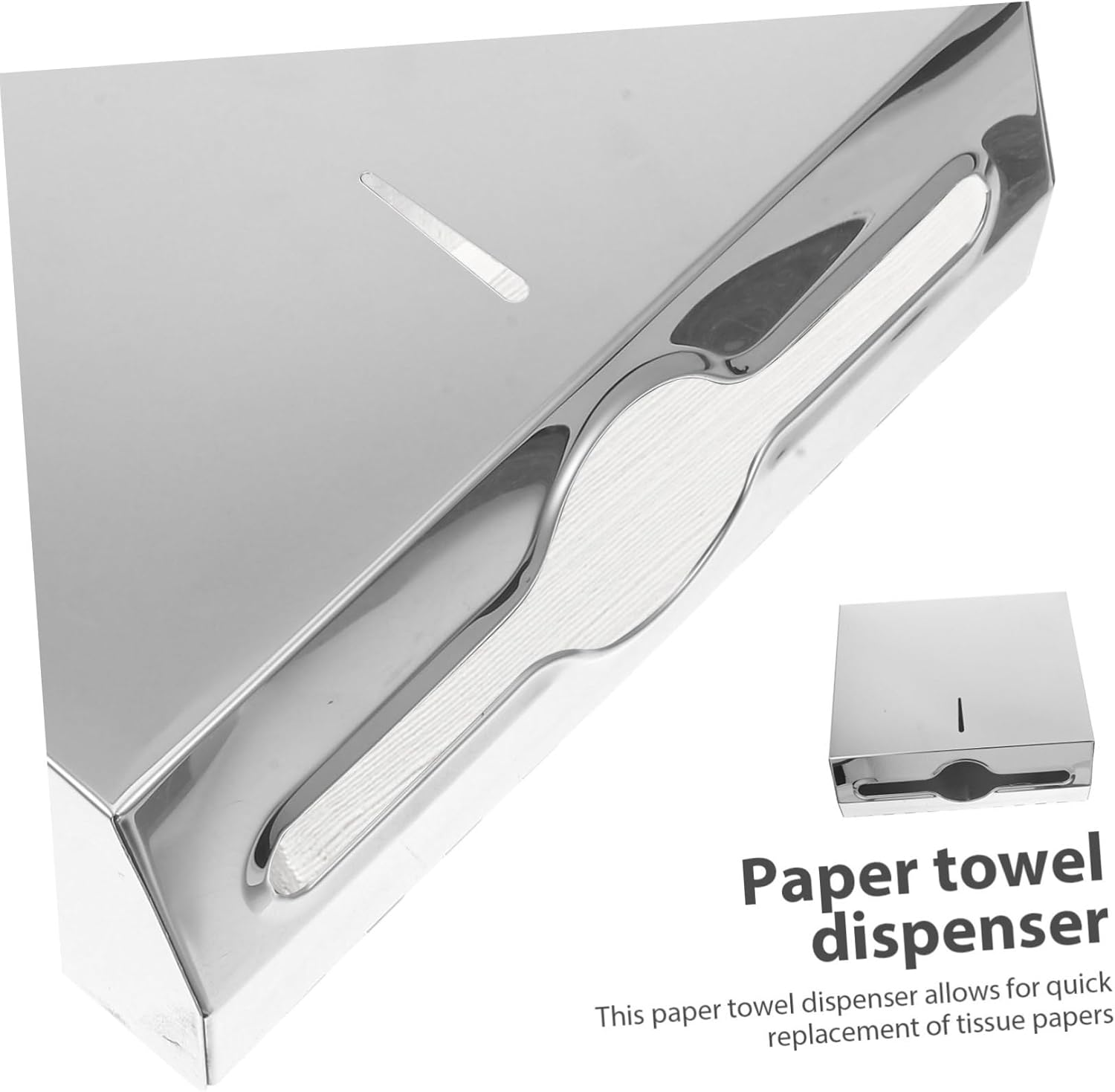 Wall Mount Paper Towel Dispenser Hand Towel Holder for Bathrooms Public Restrooms Hospitals Elegant Design Easy Installation Versatile Use