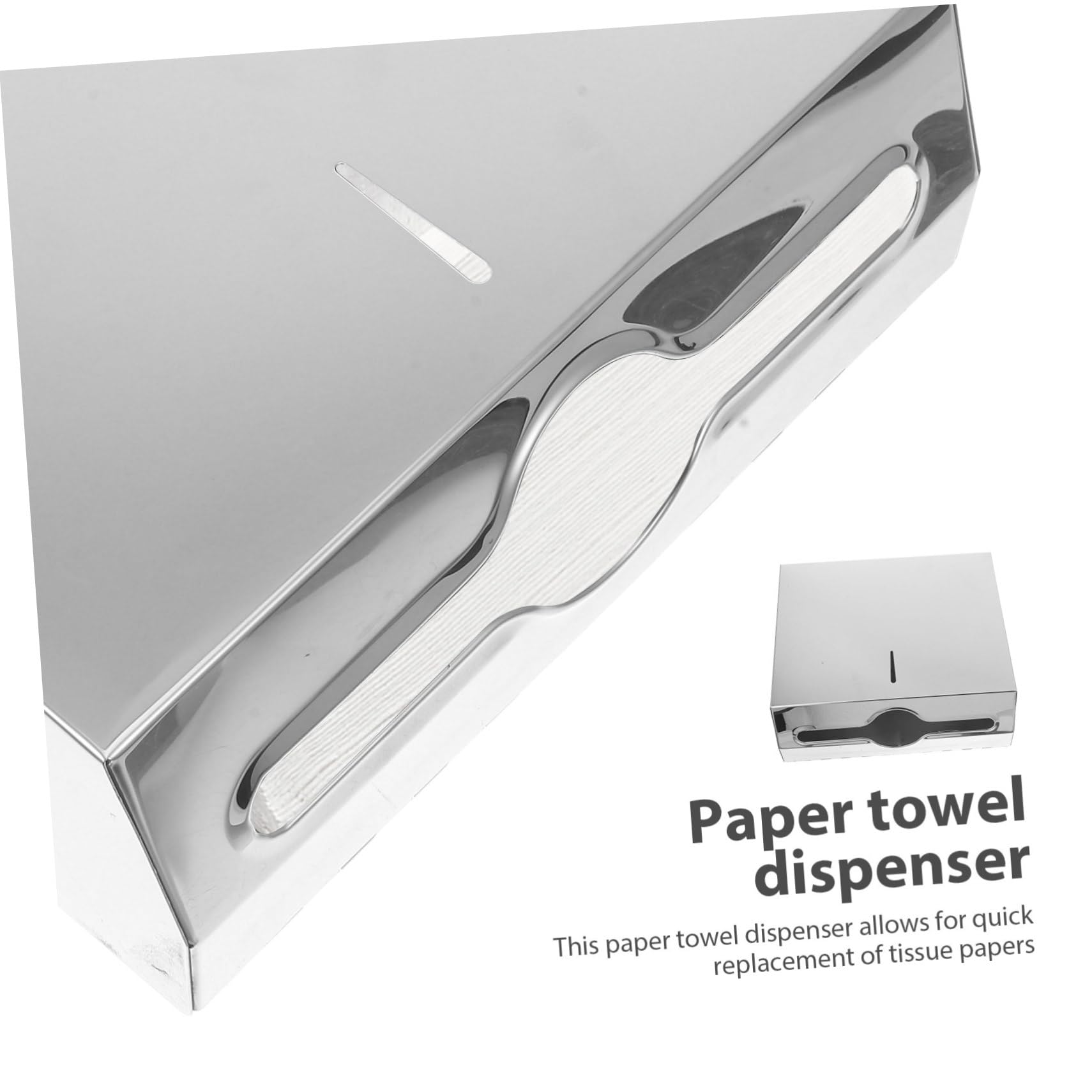 Dispensador De Toallas De Inoxidable Soporte De Pared para Baño y Instalación y Reemplazo Rápido Diseño Elegante y