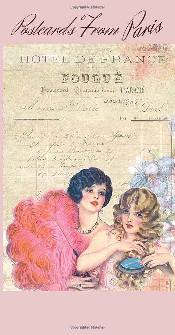 "Postcards From Paris" Series Traveler's Notebook - Journal Pages Refill For 8.5" x 4.5": Vintage Parisian Themed Journal (Postcards From Paris ... Notebook Refill Journal / Goal Setting Pages)