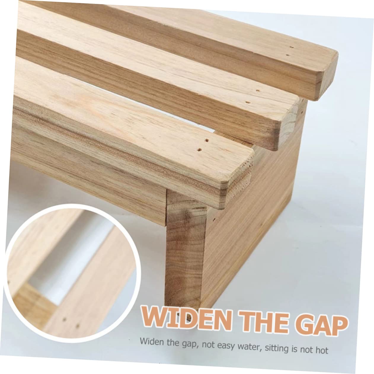 CHILDWEET Taburete De Madera para Niño Niña Y Adultos Escalera Pequeña Reutilizable Banco De Paso Estable Y Duradero para Baño Y Cocina