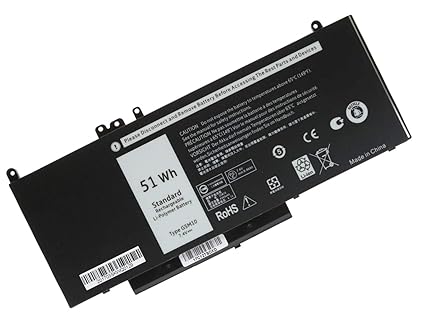 7.4V 51WH Laptop Battery G5M10 for DELL Latitude E5450 E5550 Notebook 15.6