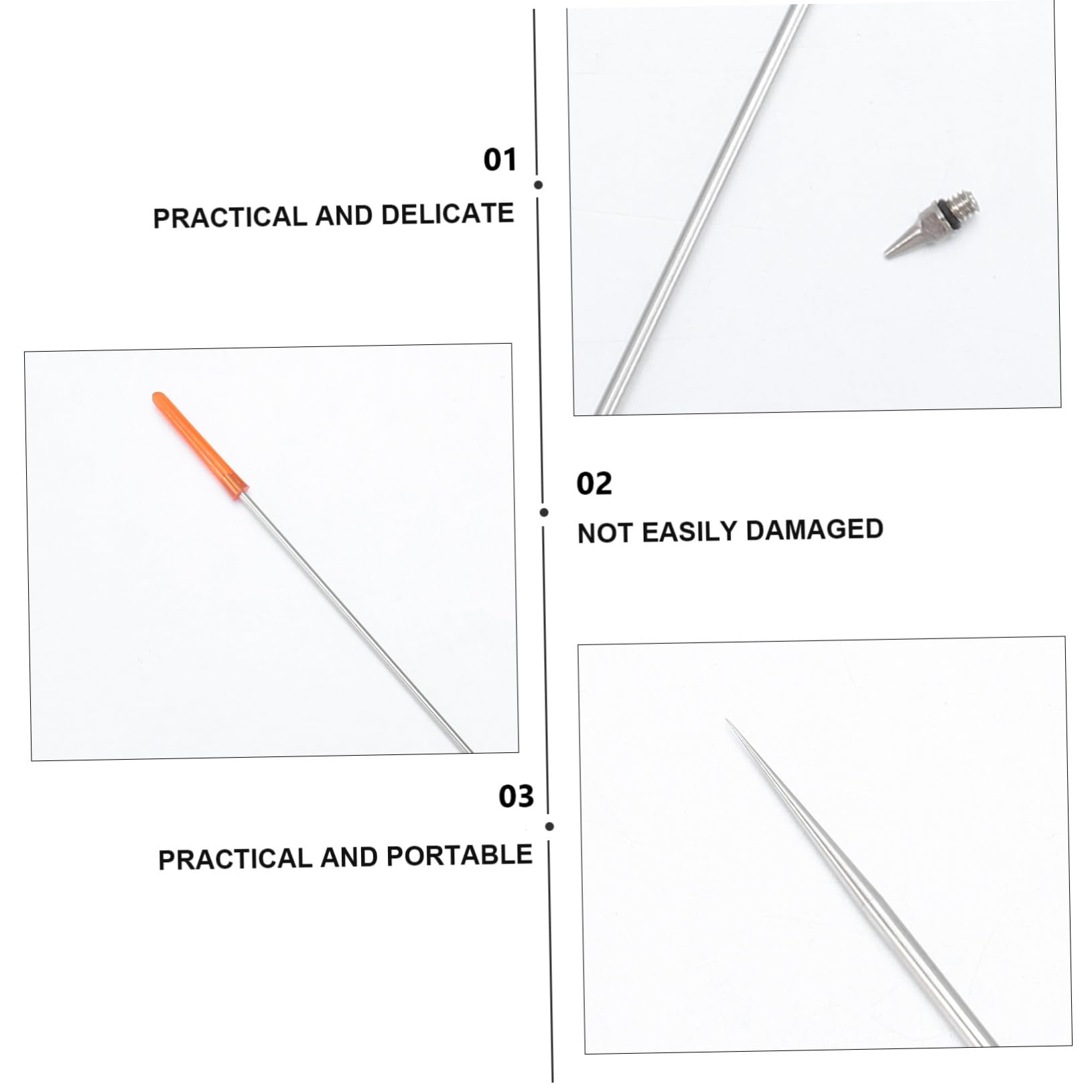 TEHAUX 2sets e Ugelli per Aerografo Compatibile e Colori Casual Precisione per e Modellisti