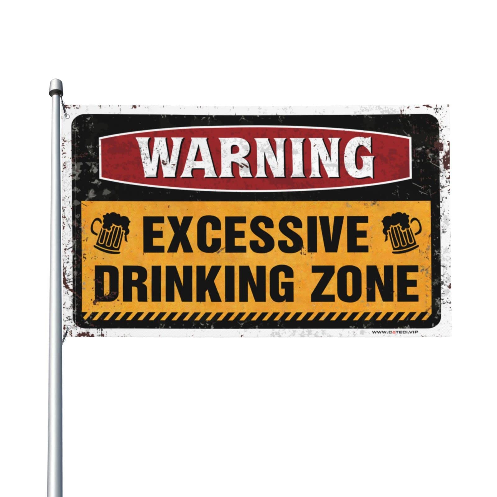 Drapeau Excessive Drinking Zone décoration murale pour studio étudiant - 8