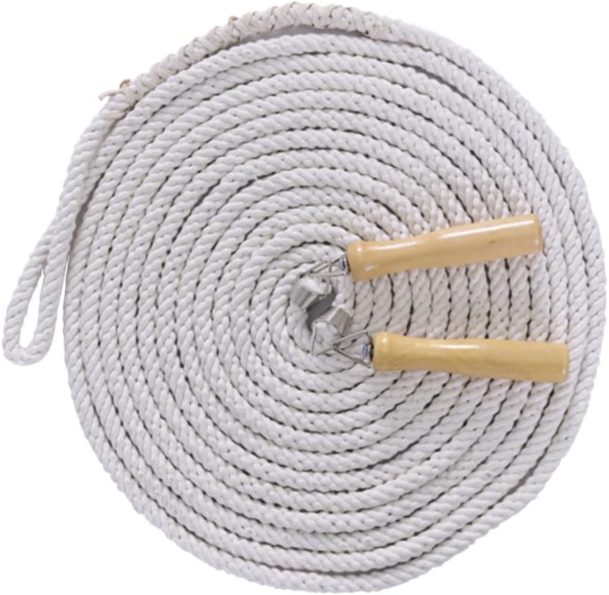 7M Cotton Wire Jump Rope Durable Skipping Rope for Adults Exercise Equipment for Home School Fitness Training for Sports Activities