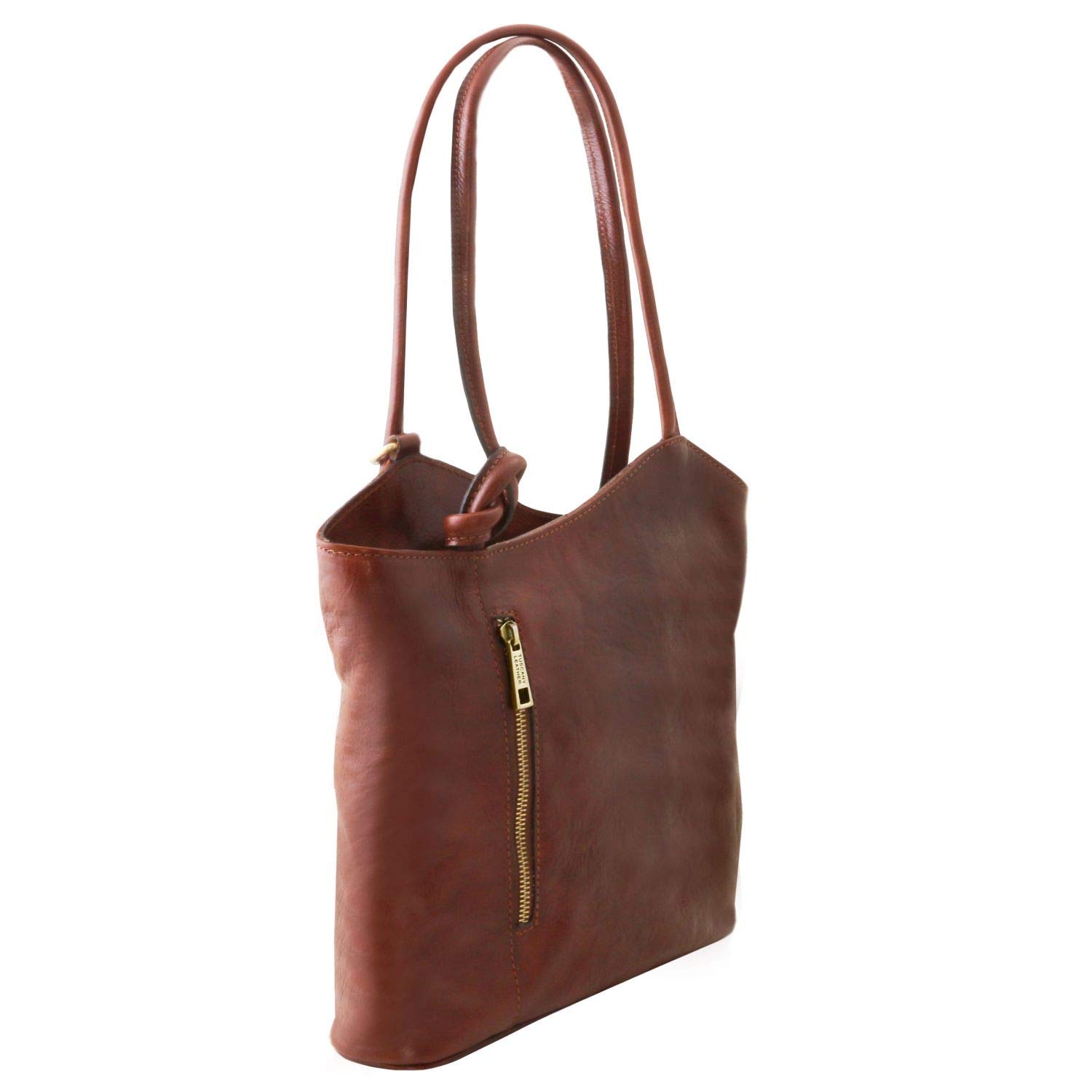 Tuscany Leather Patty - Leather convertible bag - TL141497 (Brown)