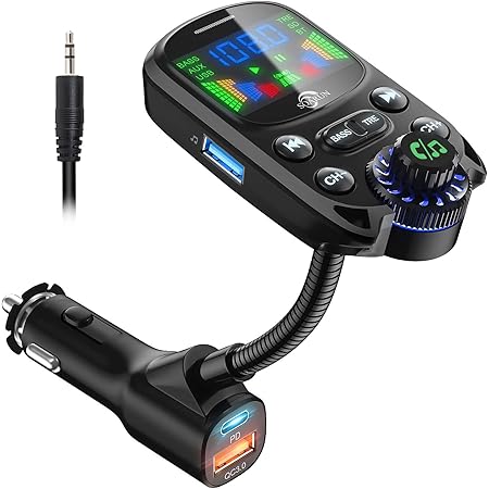 LENCENT Car F Transitter, Wireless Bluetooth 5.3 Radio Adapter Car Kit, PD3.0 Type C 20W QC3.0 - View #10