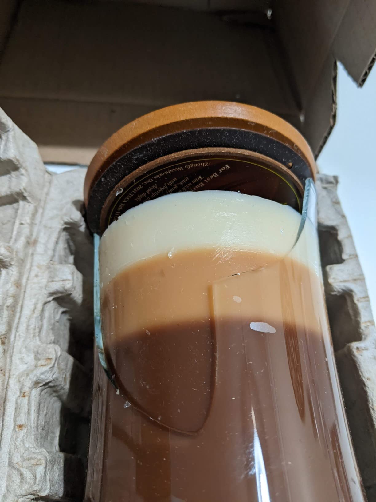 WoodWick Cafe Sweets Hourglass Trilogy Jar Candle, Vanilla Bean Caramel