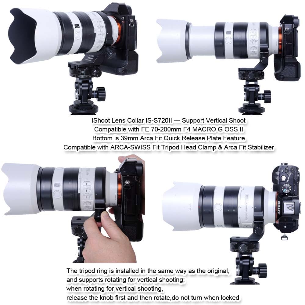 Amazon | iShoot カメラリング式三脚座、ソニー Sony FE 70-200mm F4