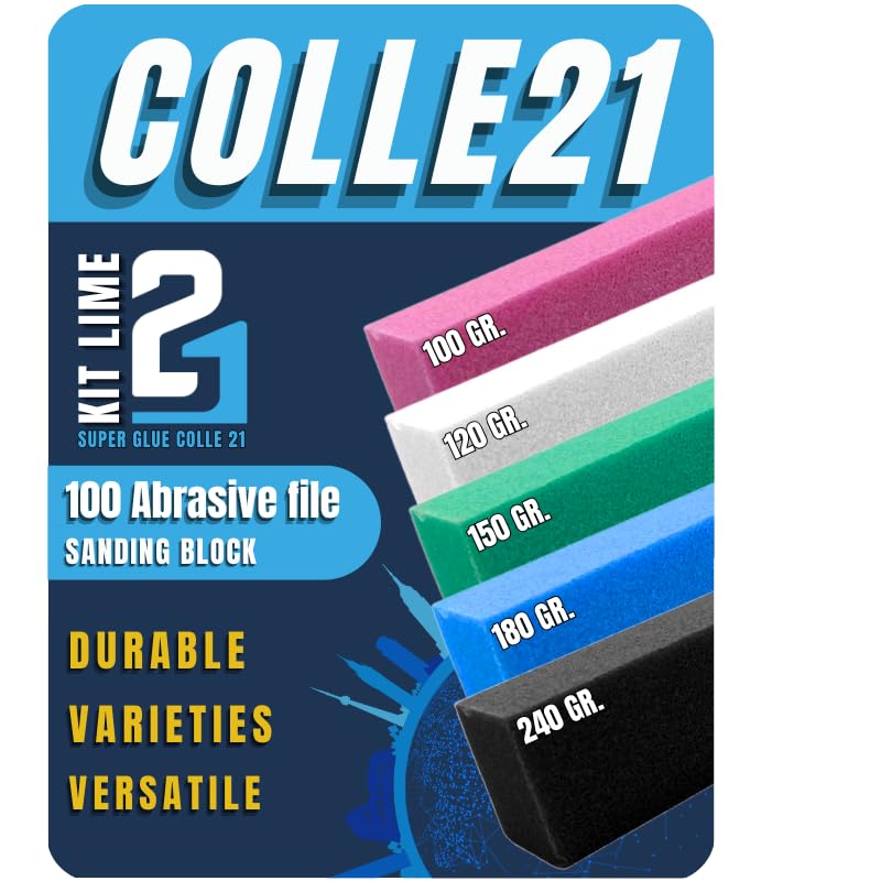 Lime de ponçage COLLE21 élimine les résidus de super glue et lisse vos maquettes