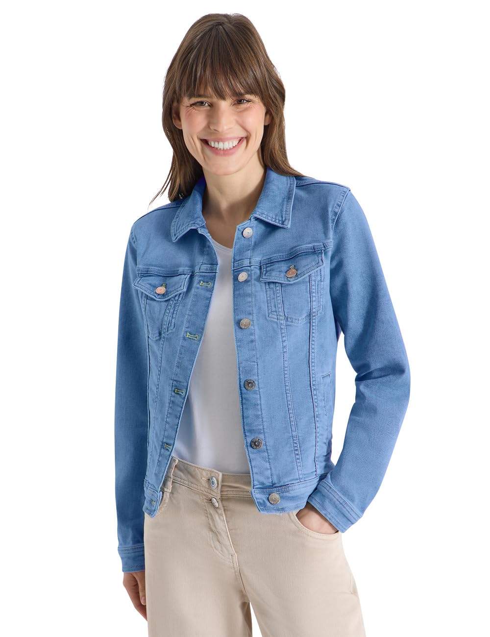 CECIL Jeansjacke Damen XL Light blue washed Jeansjacke Produktbeschreibung