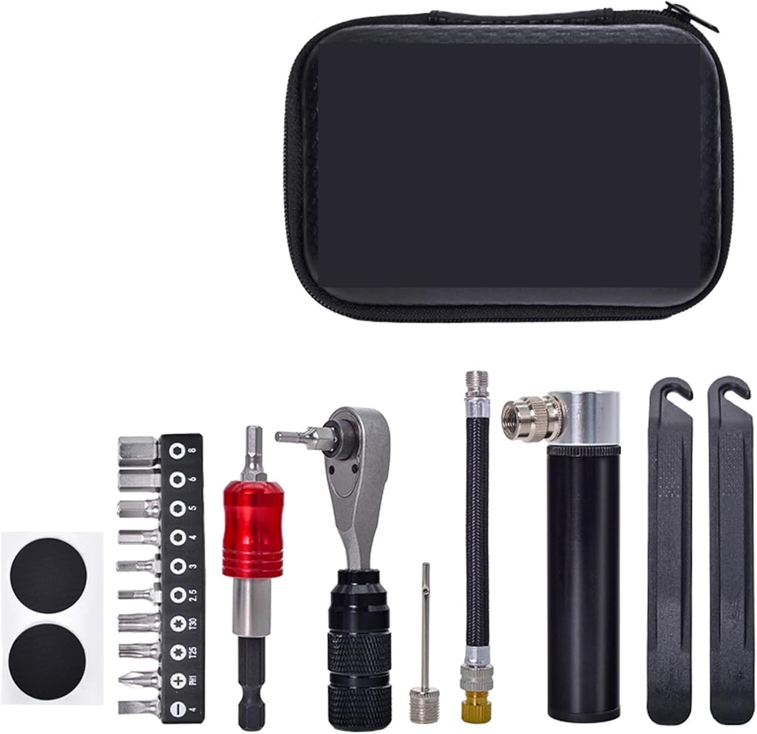 Bike Tool Kit Bicycle Portable Tools Repair Bags Set Multipurpose Bike Toolkit MTB Road Storage Capsule Kit Cycling Pump