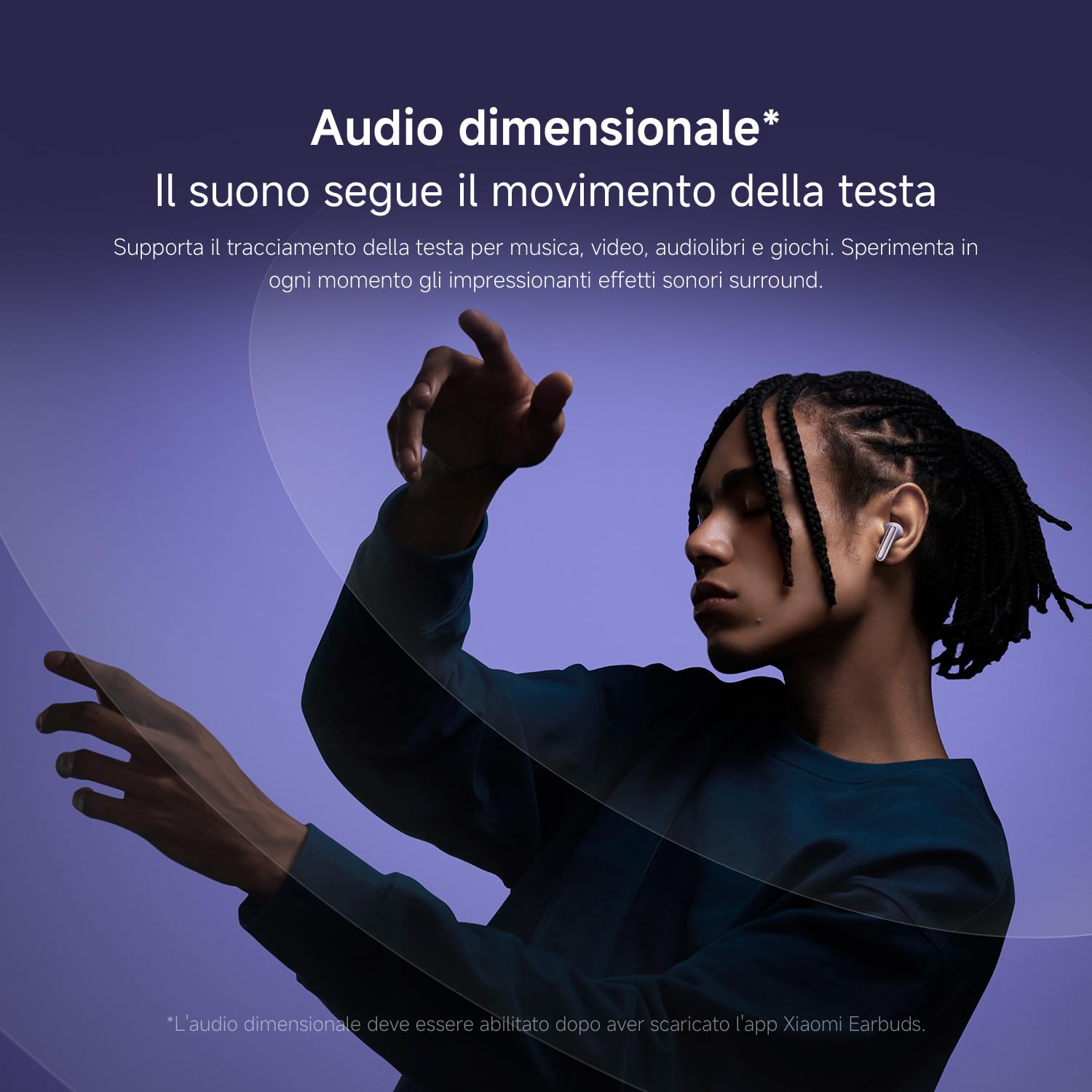 XIAOMI Redmi Buds 6 Pro: Auricolari wireless Bluetooth in-ear, Cancellazione attiva del rumore fino a 55dB con regolazioni multilivello, Hi-Res, Fino a 9.5h+36h Durata della Batteria, IP54, Nero