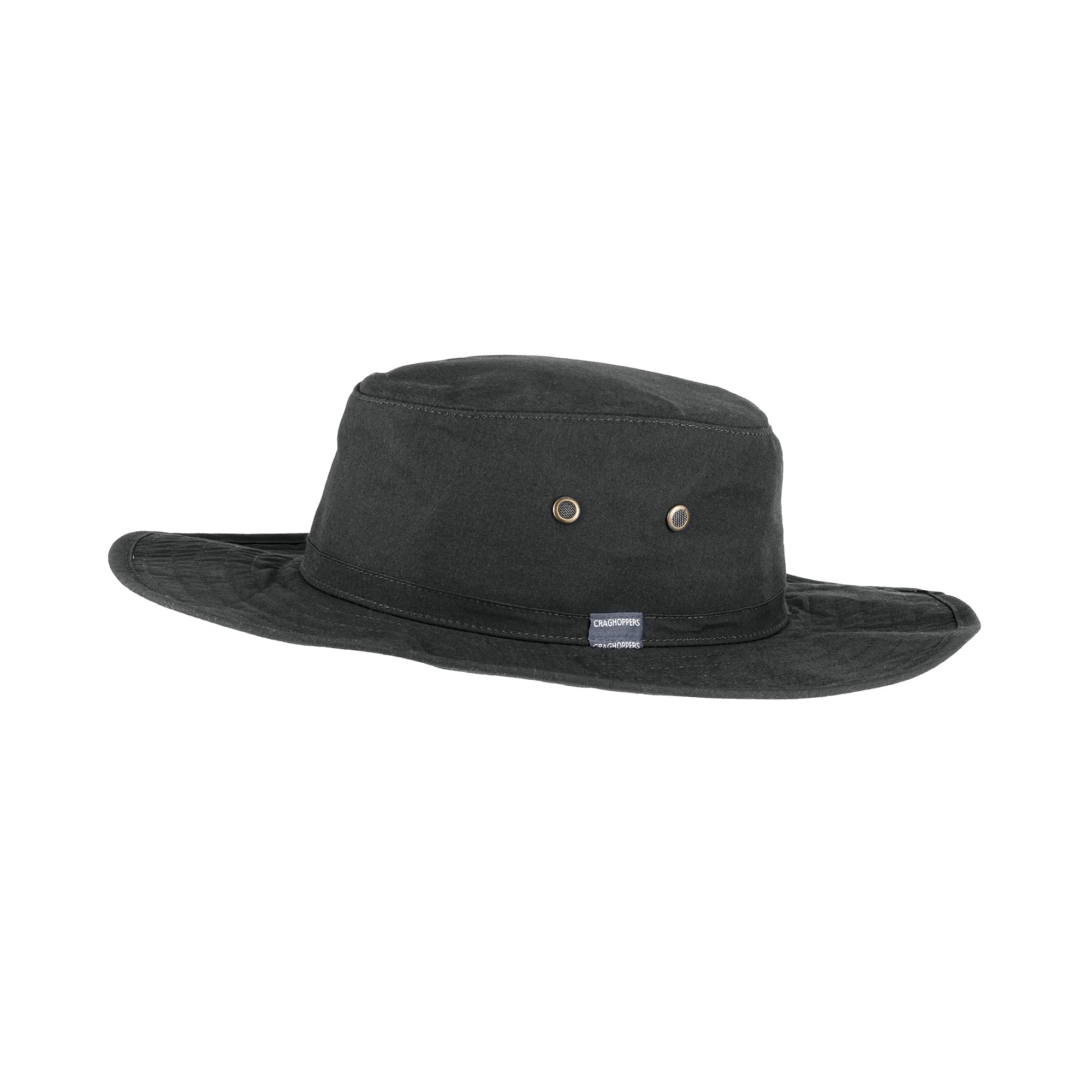 Craghoppers Expert Unisex Kiwi Ranger Hat with Consealed Pocket, Classic Safari Combat Style Large Brimmed Bucket Cap, Insect Bite Proof, Sun Protection & Water Repellent