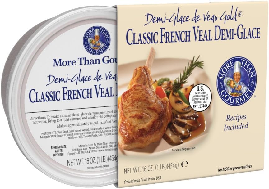 More Than Gourmet De Veau Gold, Classic French Veal Demi-Glace, 16 Ounce