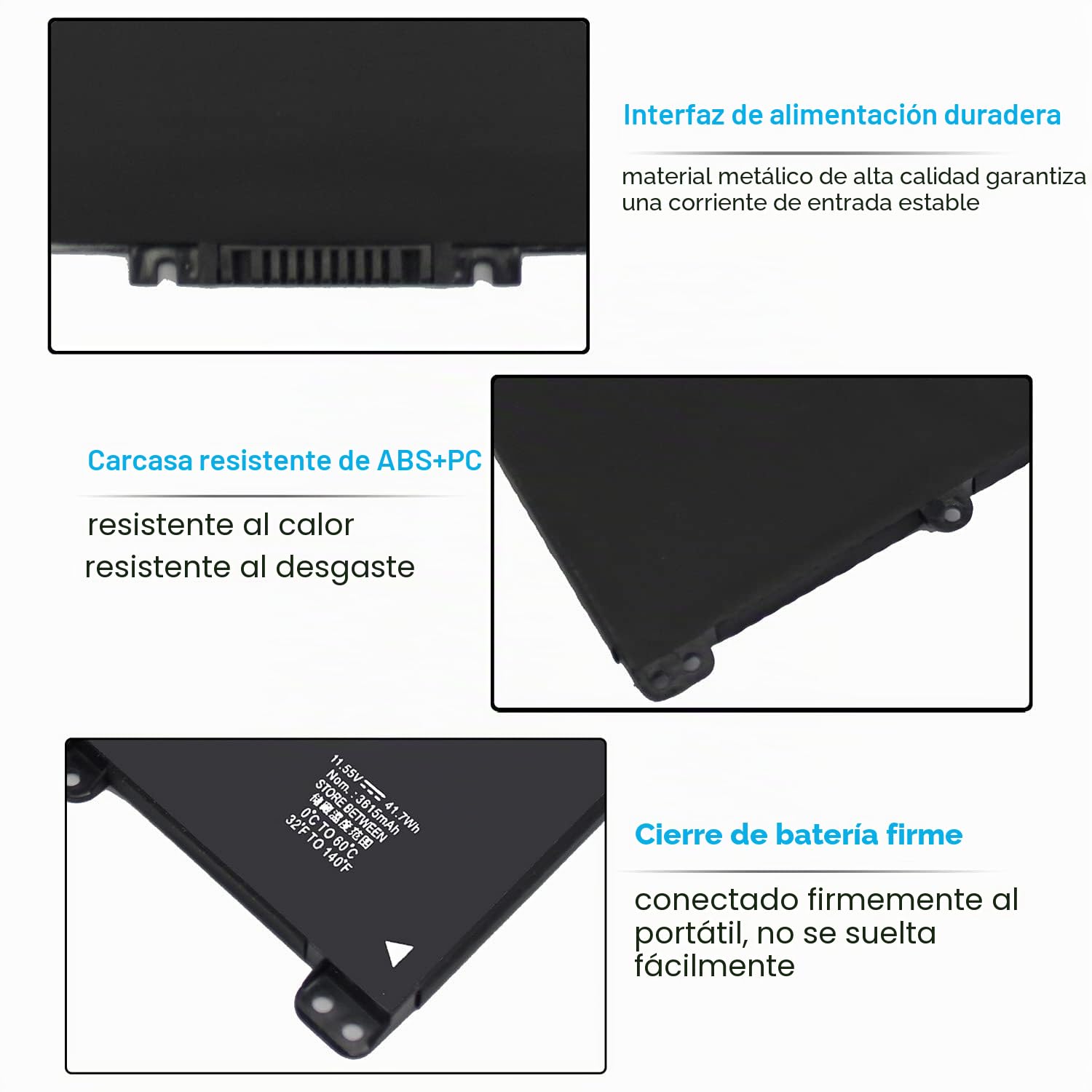 Batería HT03XL L11119-855 para HP Pavilion 15-CS 15-DA 15-DB 15-DW 17-by 17-CA 14-CE 14-CF 14-DF 15-CS0073CL 15-CS0053CL 15-DA0014DX 15-DA0XXX L11421-2C2 L11421-422 HT03041XL HSTNN-UB7J HSTNN-DB8R