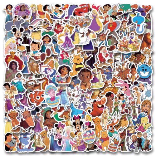 200pcs Cartoon Stickers for Kids Vinyl Waterproof Decal for Water Bottle Laptop Sticker for DIY Decorate Bumper Phone Hard Hat Kids Teens Gifts