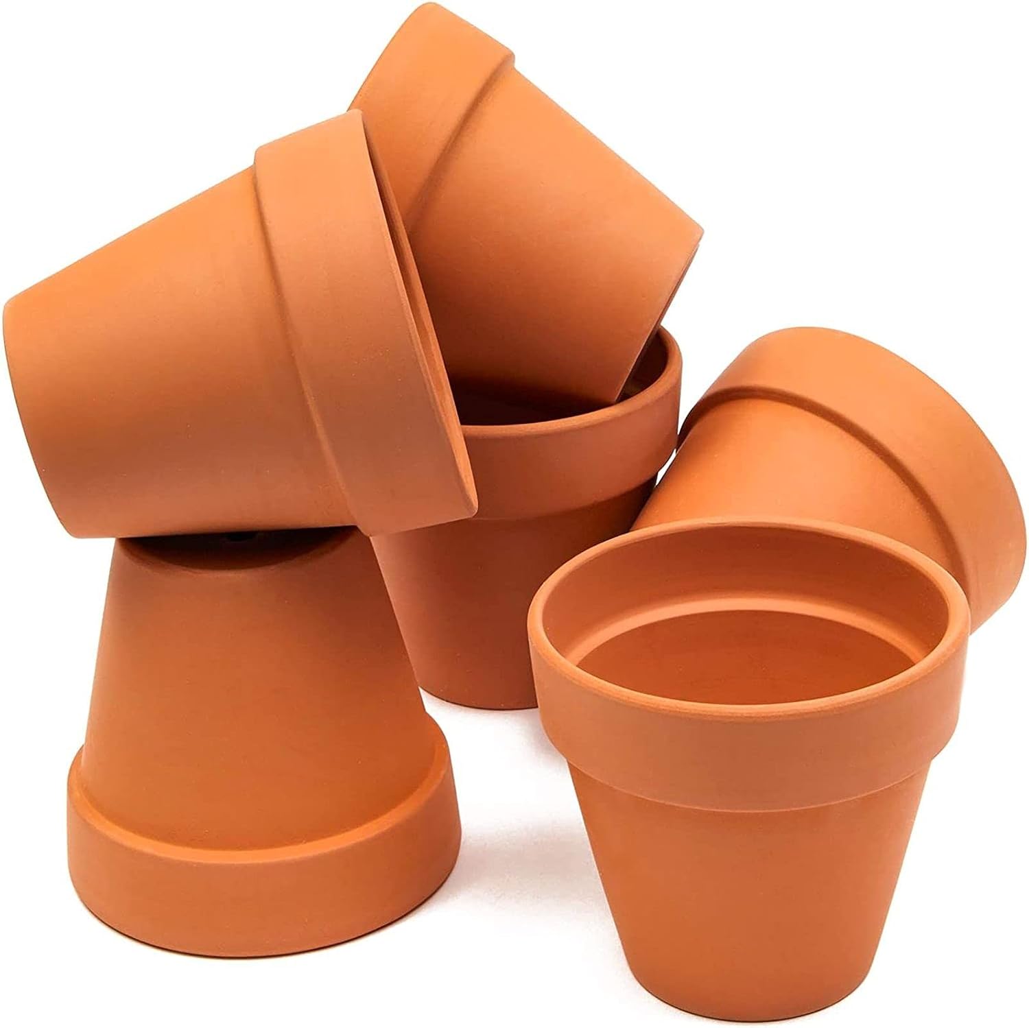 Terra Cotta Pots for Succulents & Flowers (4 in., 6 Pack