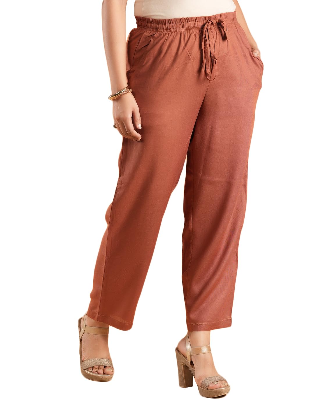 Cotton Linen Regular Fit Womens Pajamas-image-0