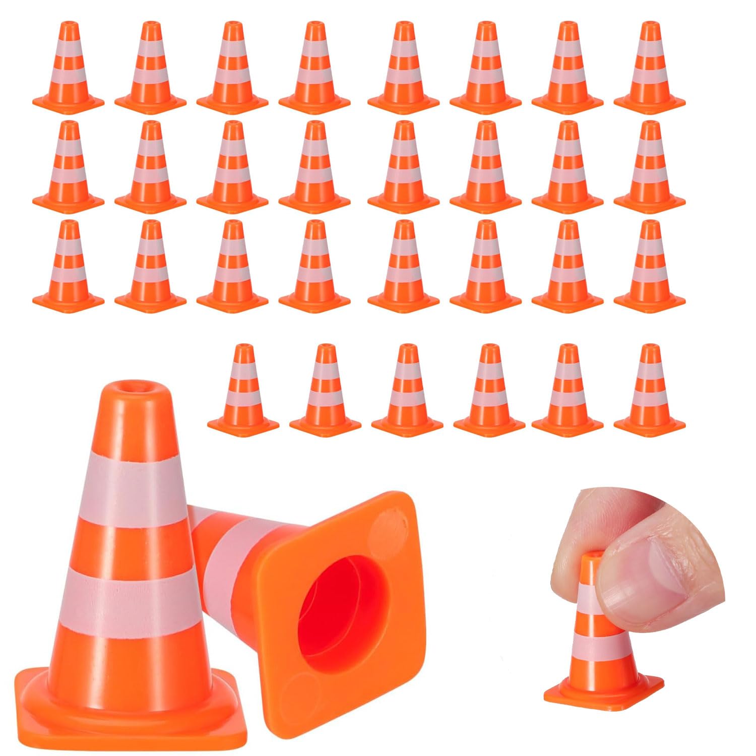 Ji liangli 30-Piece Mini Traffic Signs Set Educational Game and Driving Simulation Kit Includes signs, cones and barriers Suitable for teenagers' city-building games For boys and girls