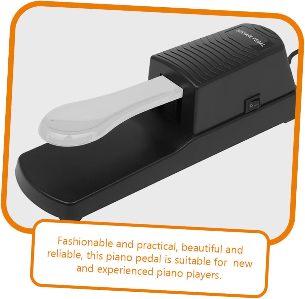 Piano Accessory Sustain Pedal for Keyboard Foot Pedal Metal Craftsmanship