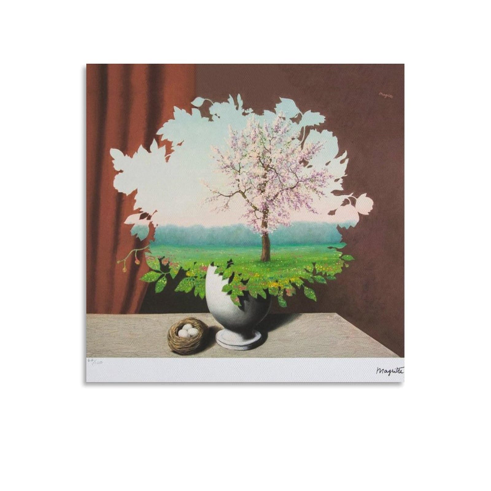 4つの放散点　　　　　絵画 Amazon.co.jp: ルネ マグリットポスター 絵画風景画「盗作 (1940