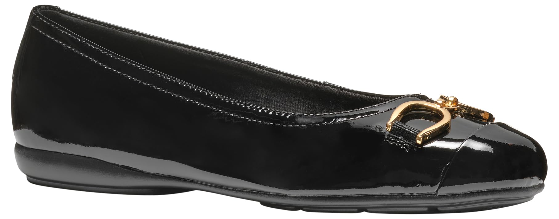 Geox Womens D Annytah A Ballet Flat, Black, 6.5 UK