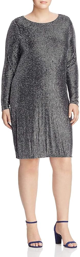 Michael Kors Michael Women's Plus Size Cowl-Back Sparkle Dress, Black  Silver (0X) : Amazon.co.uk: Fashion