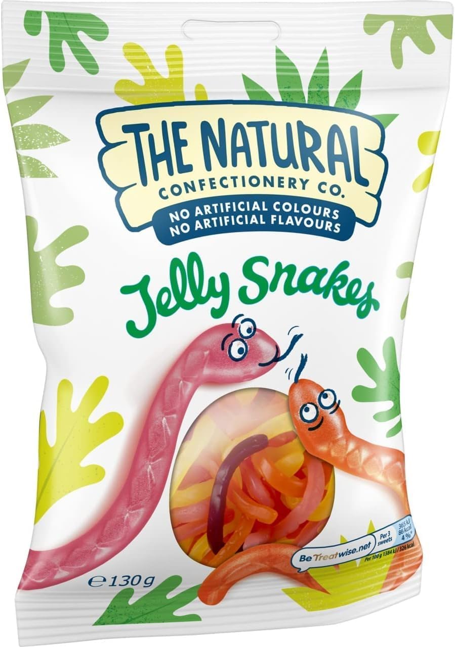 The Natural Confectionery Co. Jelly Snakes, 130 g