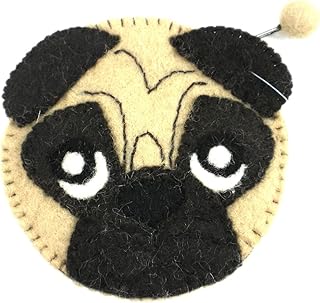 Global Groove GLG2354-597667 Handmade Pug Felt Clutch Multicoloured