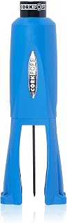 Cork Pops Legacy Wine Opener Built-in 4-Blade Foil Cutter Safe Cork Removal, Effortless Push Button Use, Needle Guard for Safety, Low-Pressure Cartridge Opens Up To 60 Bottles
