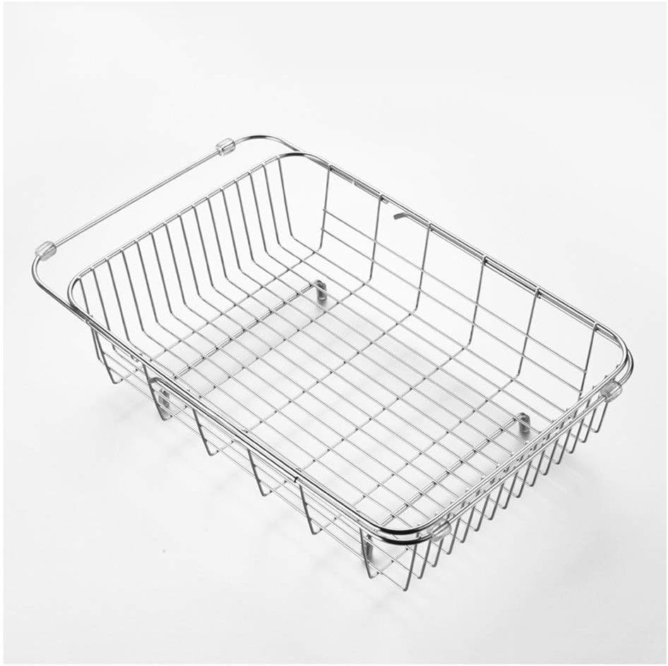 Over-The-Sink Colander/Strainer, Stainless Steel, Fine Mesh Expandable Kitchen Tools
