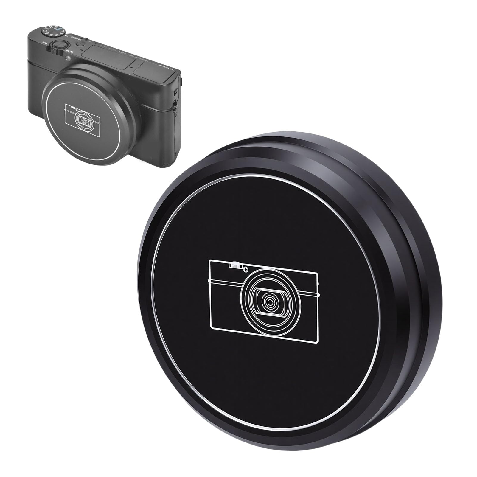 Amazon | Acogedor 56mm メタルレンズキャップ RX100 M6 M7 ZV1 ZV1 II