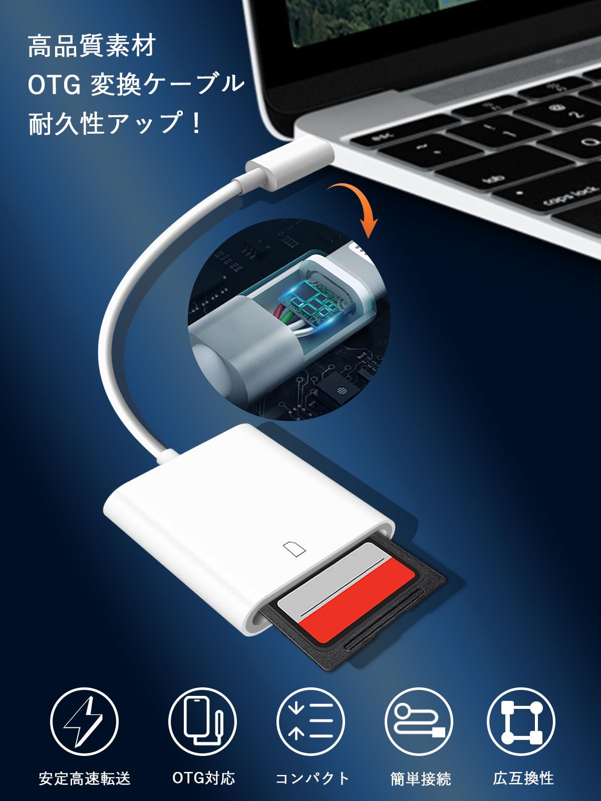 Amazon.co.jp: 純正品 iPhone SDカードリーダー ライトニング sdカード