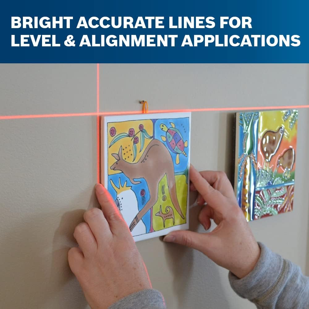 Bosch GLL25-10 30ft Multi-Use Self-Leveling Vertical and Horizontal Cross-Line Laser Level - - 