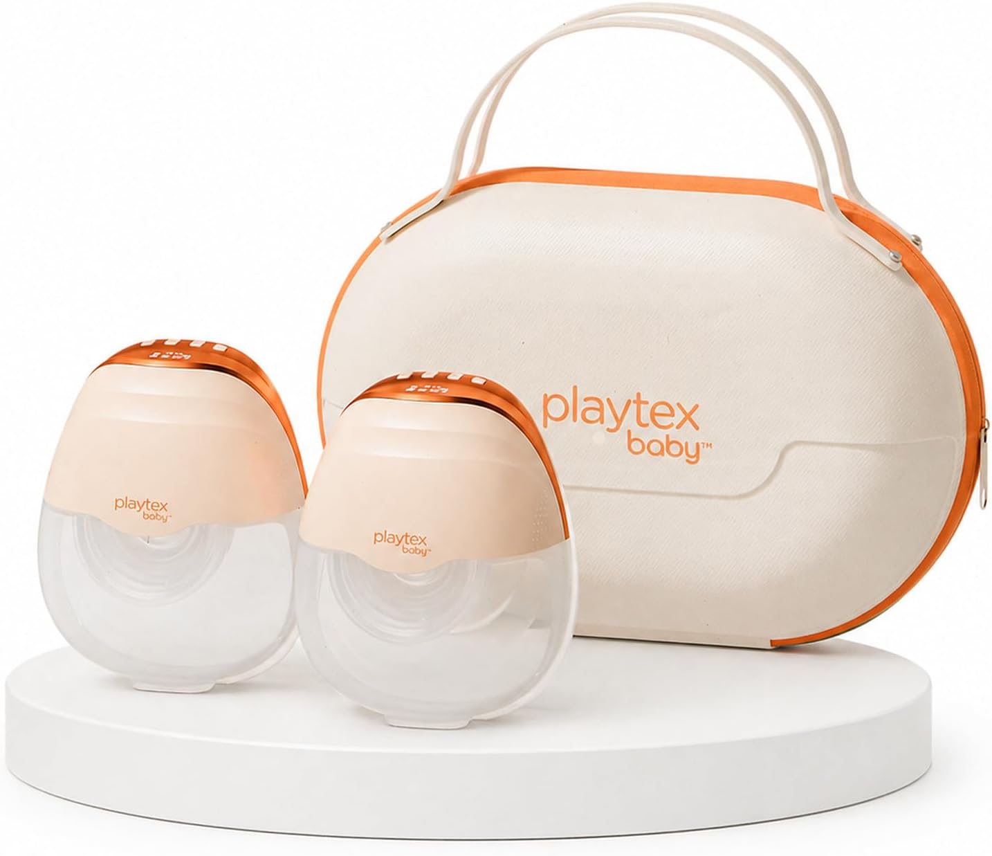 Playtex Baby Electric Breast Pump (H15 Wearable Model), Hands-Free in-Bra Pump with Portable Travel Case, Quiet Wearable Design, 3 Modes, 12 Levels, 180ml Capacity