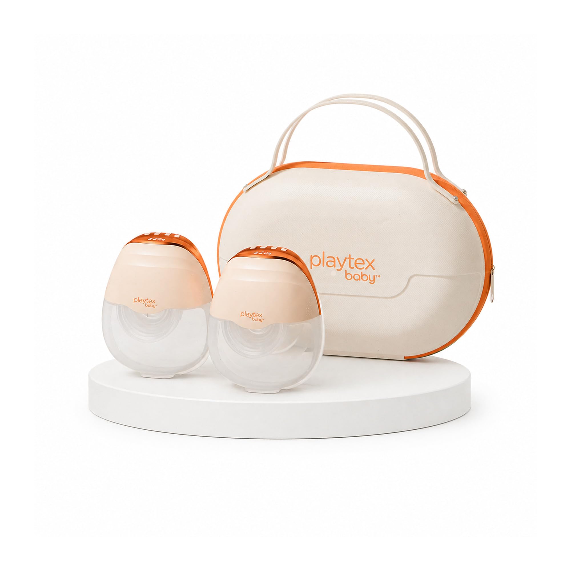 Playtex Baby Electric Breast Pump (H15 Wearable Model), Hands-Free in-Bra Pump with Portable Travel Case, Quiet Wearable Design, 3 Modes, 12 Levels, 180ml Capacity